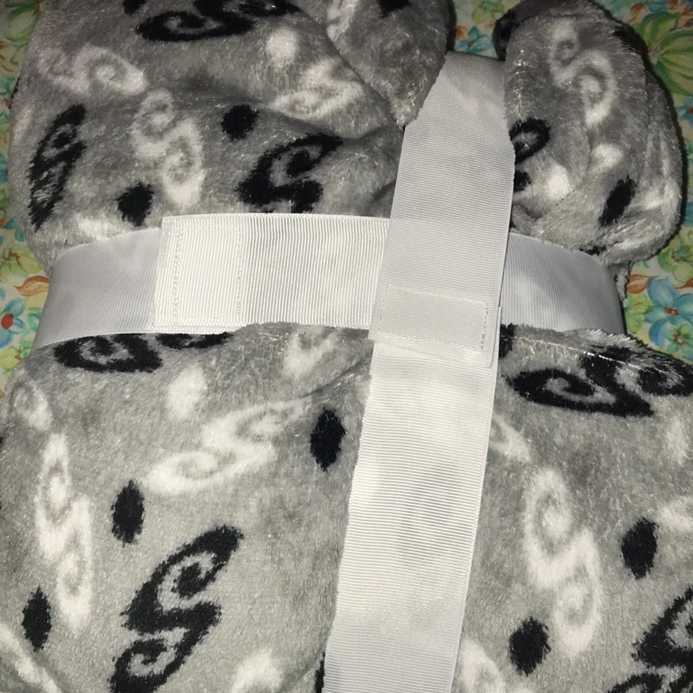 Gray & black just be blessed pajama set (2X)